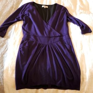 Cotton dress with 3/4 sleeves